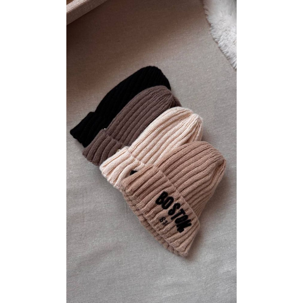 Шапка на весну Boston колір бежевий 10699