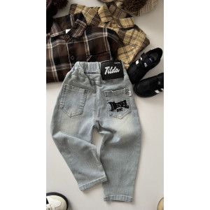 Джинси для хлопчика Tilda колір блакитний 10760