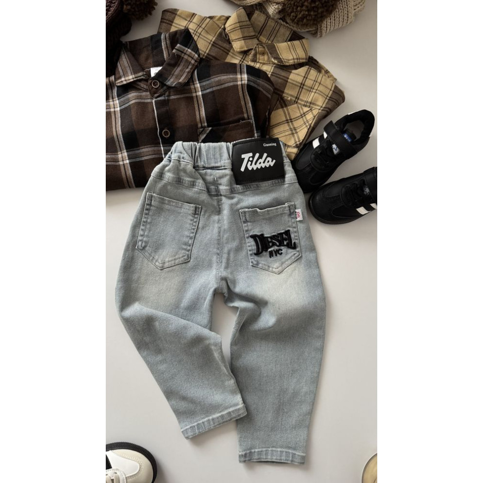 Джинси для хлопчика Tilda колір блакитний 10760