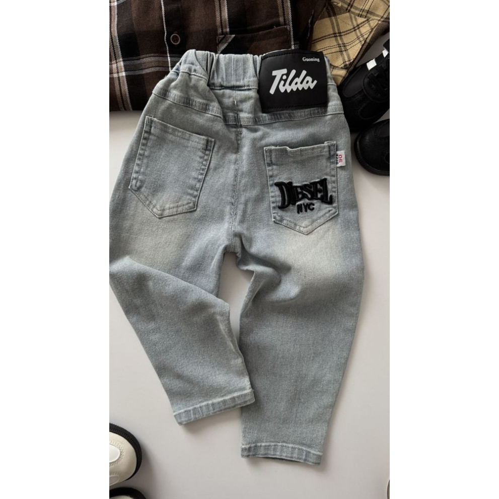 Джинси для хлопчика Tilda колір блакитний 10760