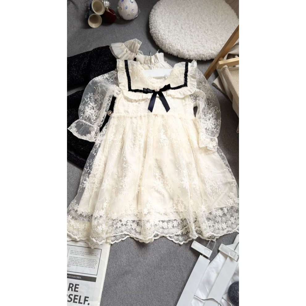 Сукня для дівчинки з гіпюром 10895