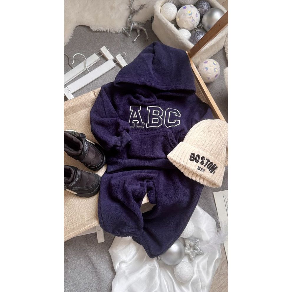 Костюм теплий флісовий Abc темно-синій 10932