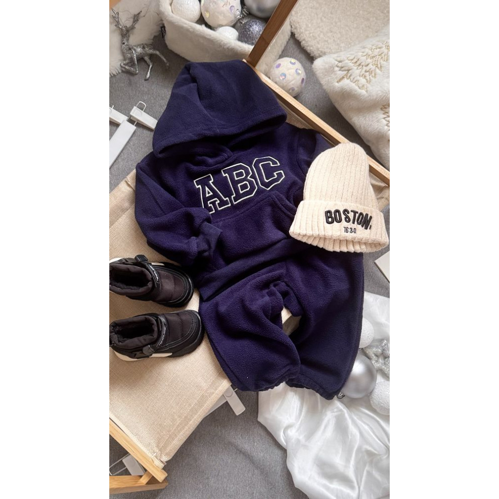 Костюм теплий флісовий Abc темно-синій 10932