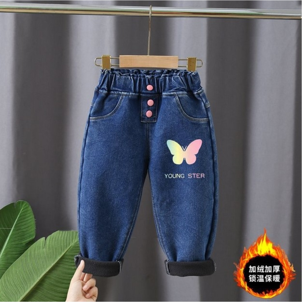 Джинси для дівчинки Young ster утеплені  сині 10949