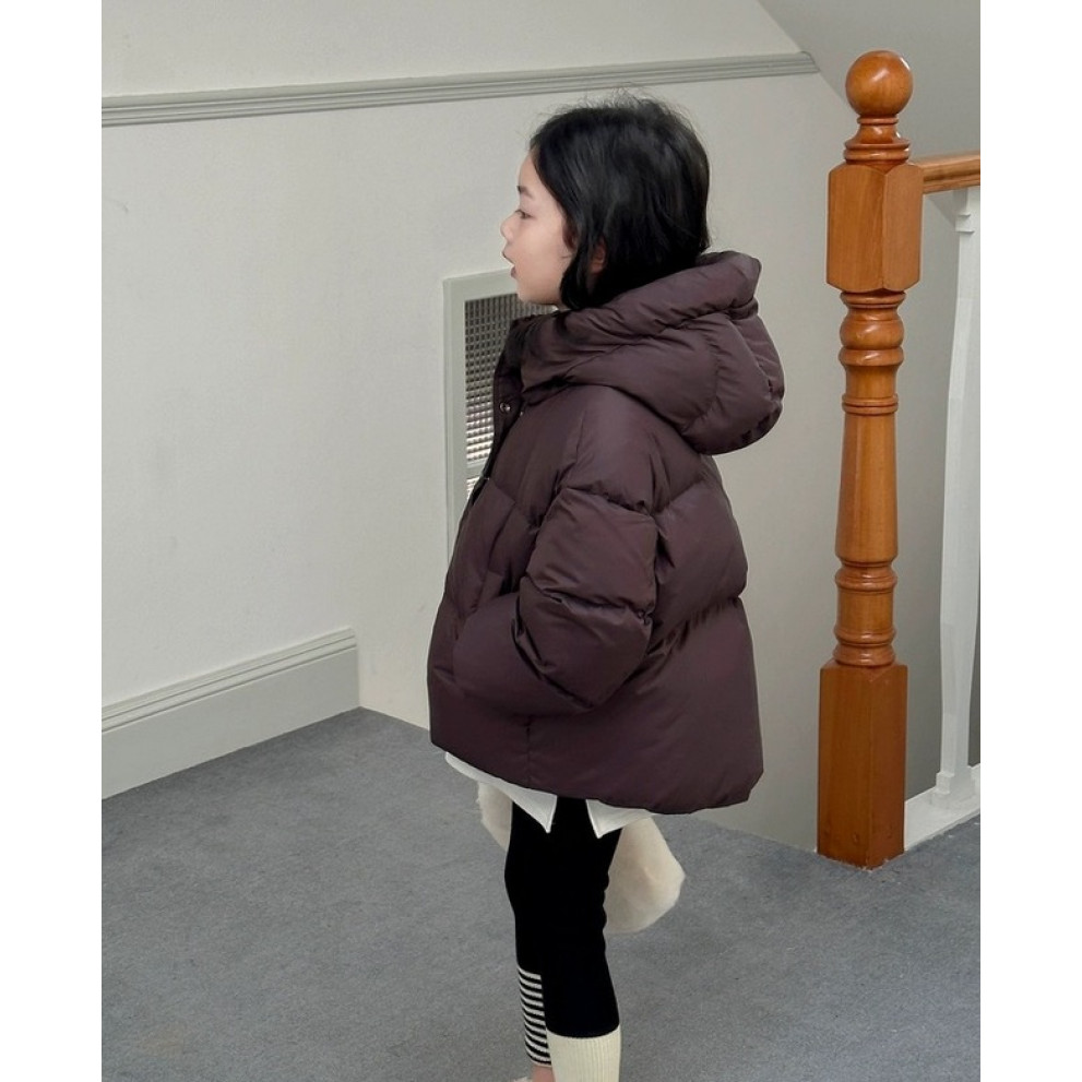 Стильна курточка для дівчинки колір шоколад 10951