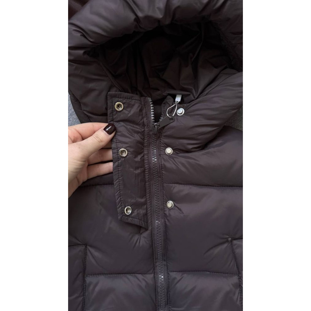 Стильна курточка для дівчинки колір шоколад 10951