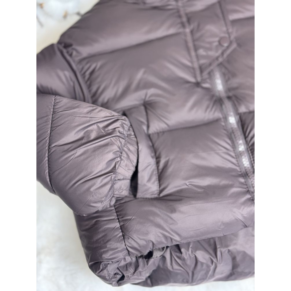 Стильна курточка для дівчинки колір шоколад 10951