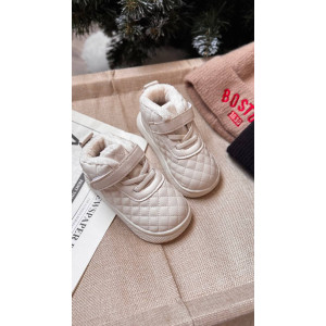 Дитячі черевики колір світлий молочний 10955