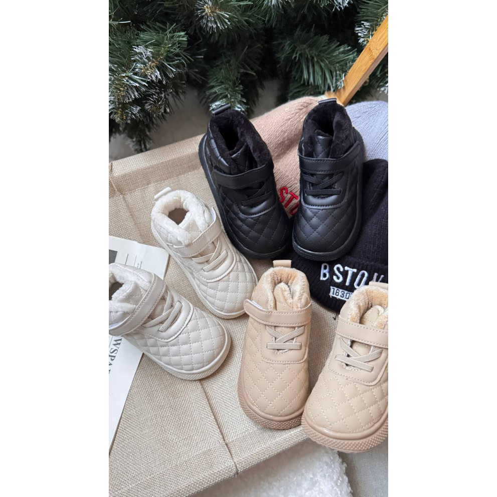 Дитячі черевики колір світлий молочний 10955