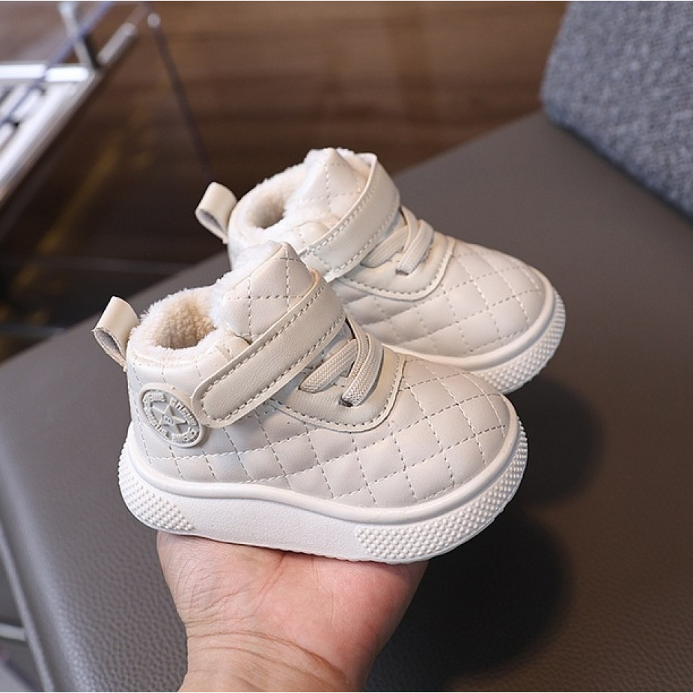 Дитячі черевики колір світлий молочний 10955