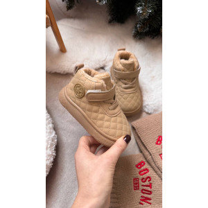 Дитячі черевики колір світлий бежевий 10957