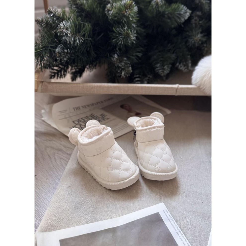 Зимові дитячі черевички з милими вушкам 10959