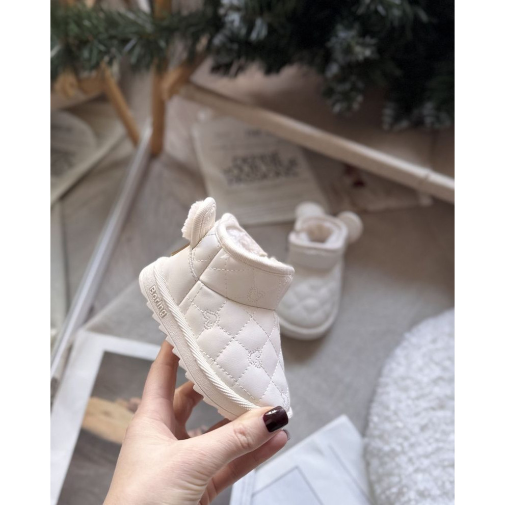 Зимові дитячі черевички з милими вушкам 10959