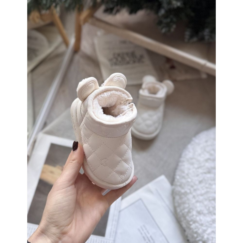 Зимові дитячі черевички з милими вушкам 10959