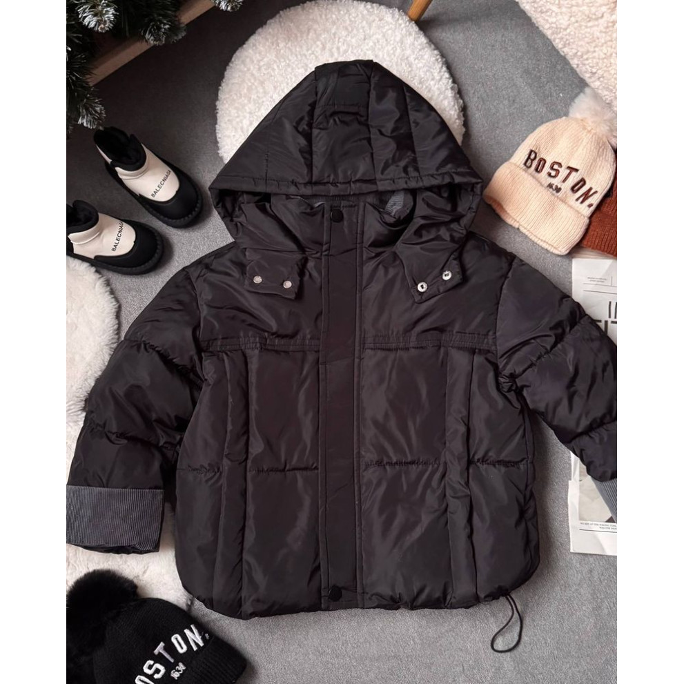 Курточка для хлопчика демісезонна колір чорний 10972