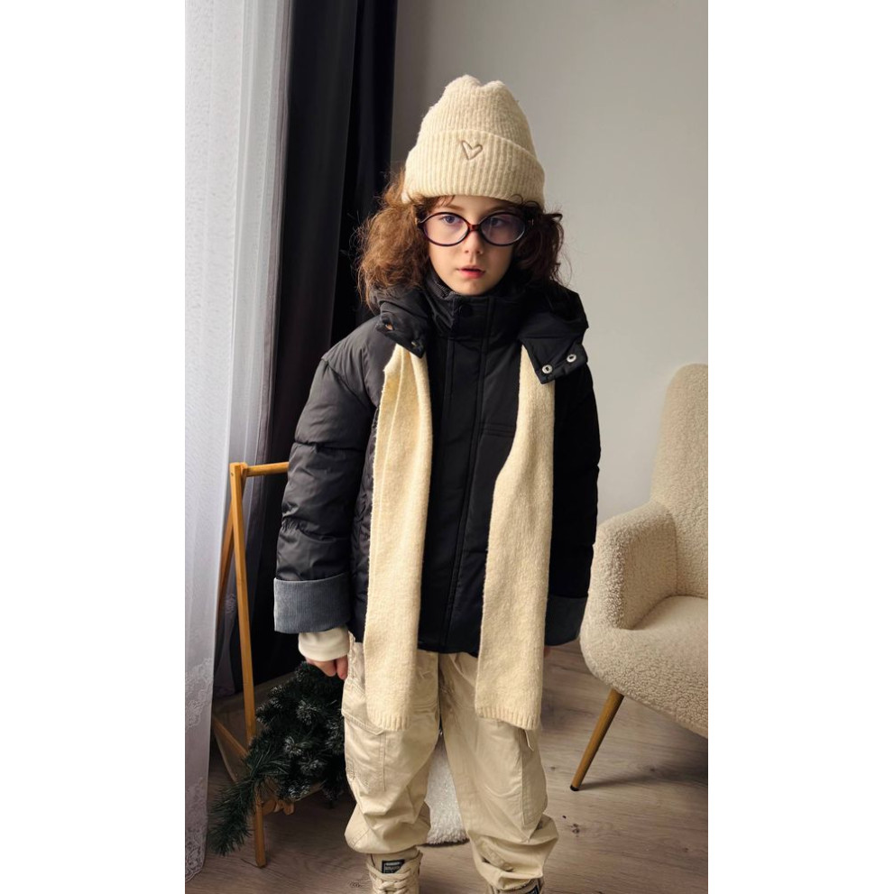 Курточка для хлопчика демісезонна колір чорний 10972