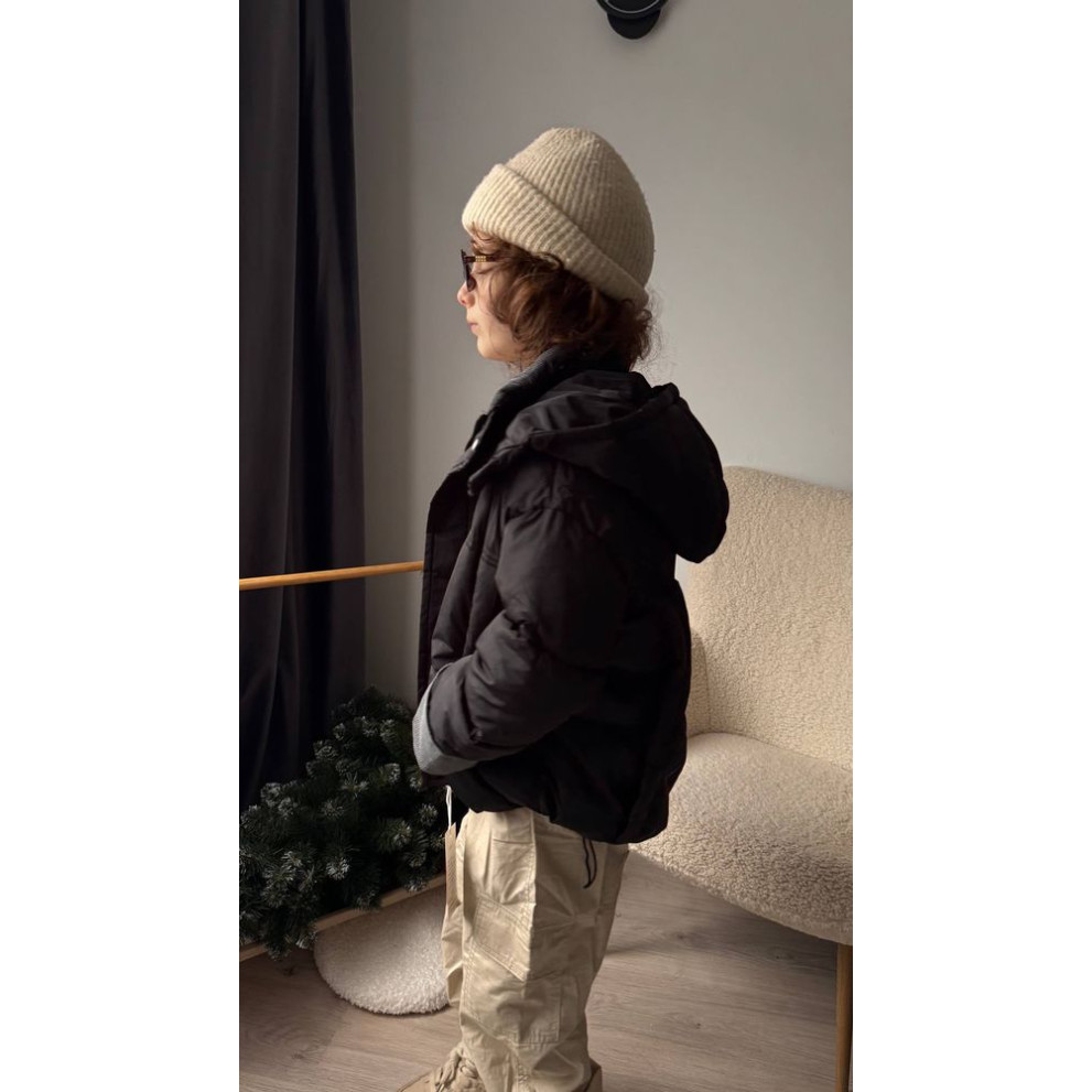 Курточка для хлопчика демісезонна колір чорний 10972