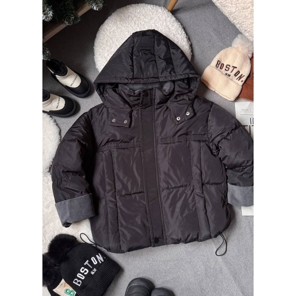 Курточка для хлопчика демісезонна колір чорний 10972