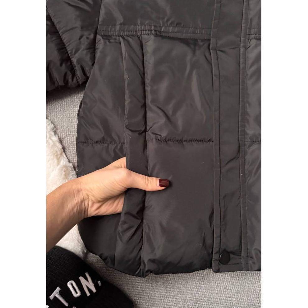 Курточка для хлопчика демісезонна колір чорний 10972