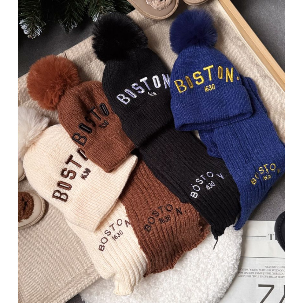 Шапка і шарф комплект зимовий Boston 10975