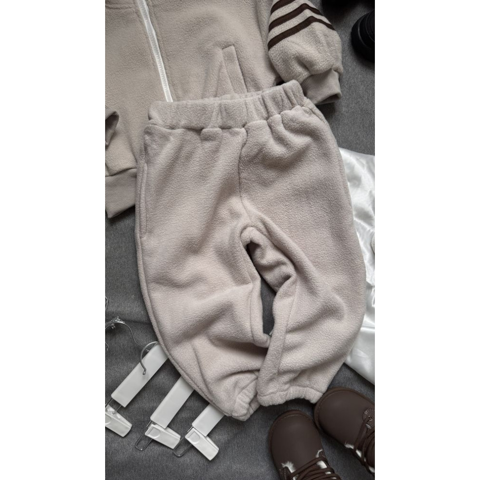 Костюм утеплений спортивний для хлопчика колір беж 10985