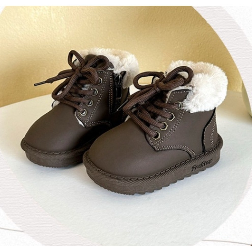 Черевики зимові дитячі колір коричневий 10987