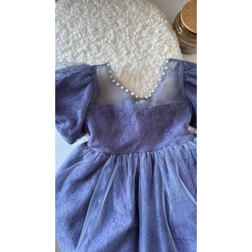 Сукня для дівчинки нарядна з намистиками 10990