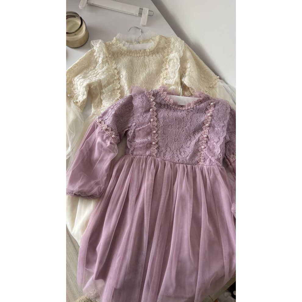 Ніжна сукня для дівчинки колір фіолетовий 10996