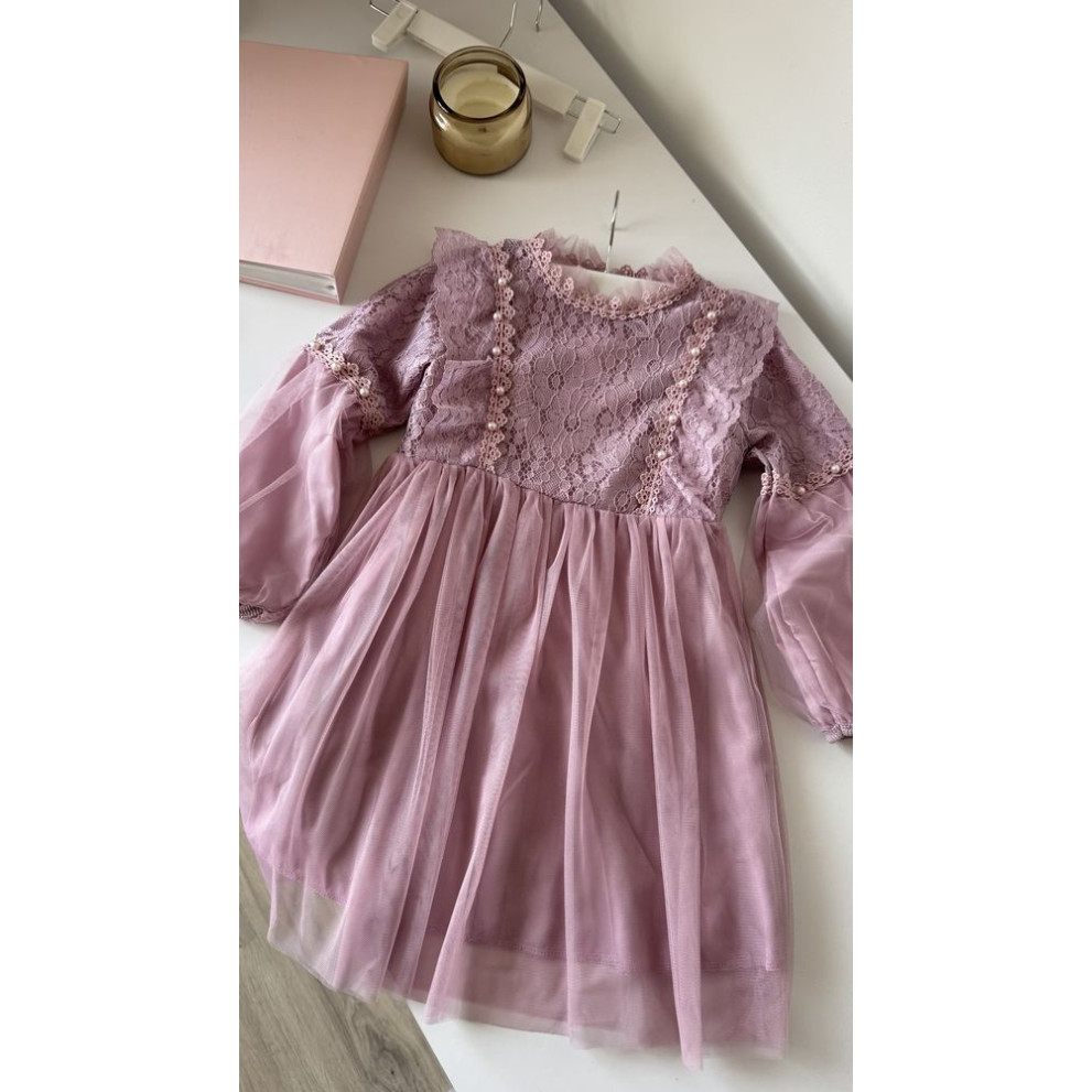 Ніжна сукня для дівчинки колір фіолетовий 10996