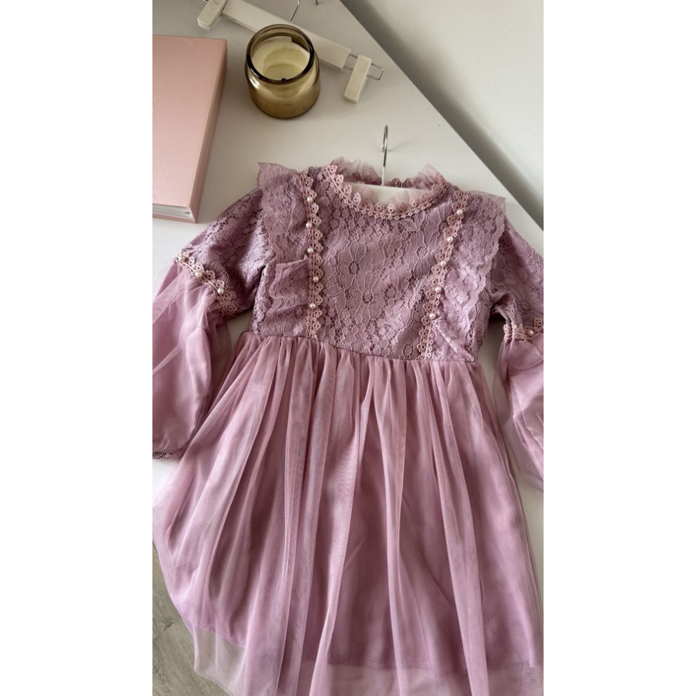 Ніжна сукня для дівчинки колір фіолетовий 10996