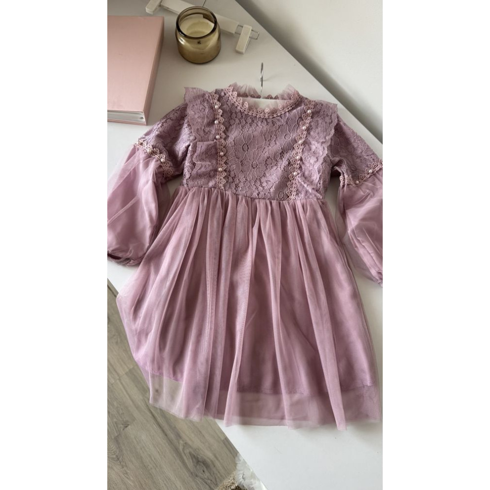 Ніжна сукня для дівчинки колір фіолетовий 10996