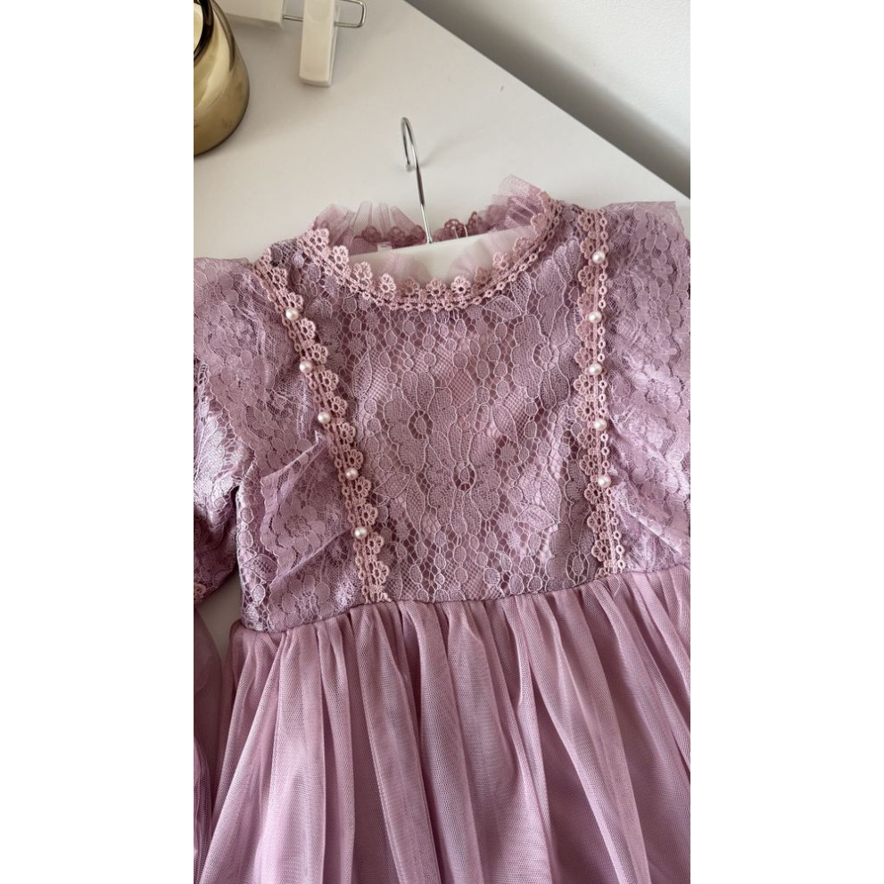 Ніжна сукня для дівчинки колір фіолетовий 10996