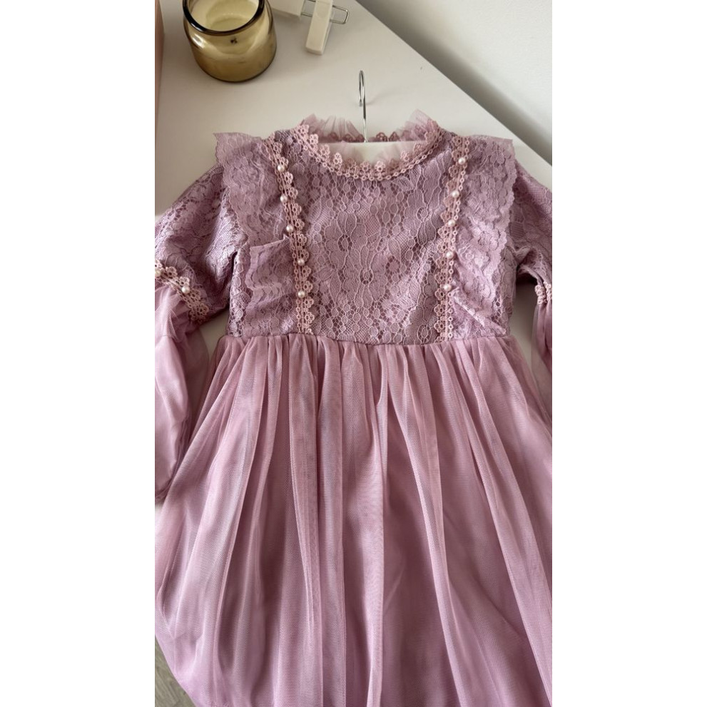 Ніжна сукня для дівчинки колір фіолетовий 10996