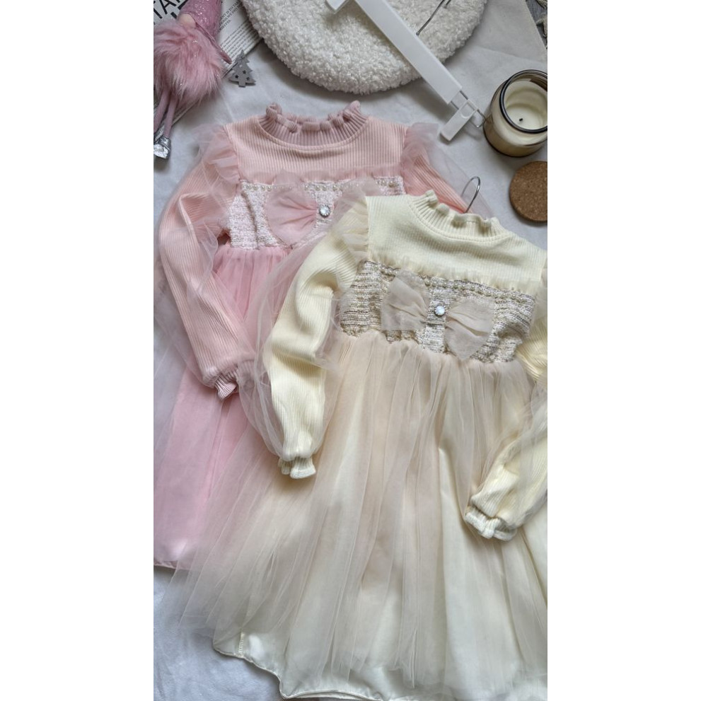 Вишукана сукня для дівчинки колір молочний 11000