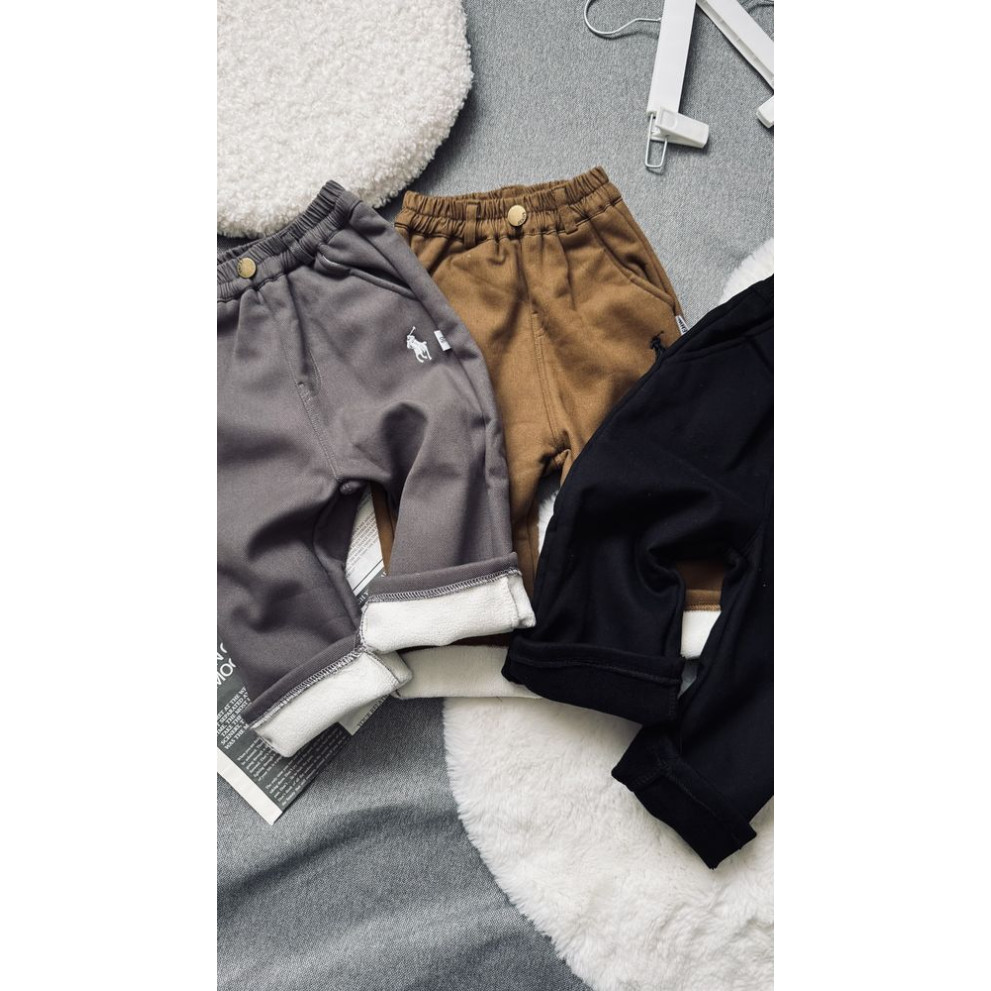 Штани утеплені хлопчику колір сірий 11007