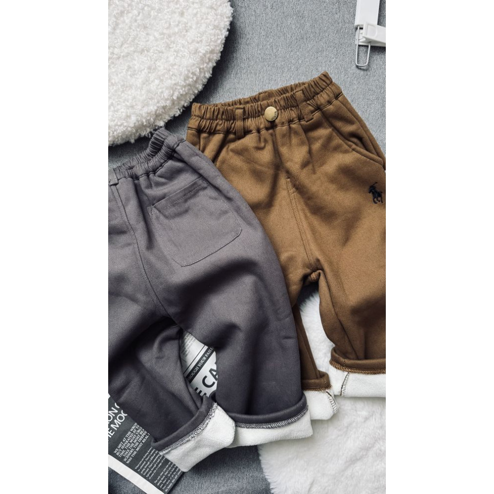 Штани утеплені хлопчику колір сірий 11007