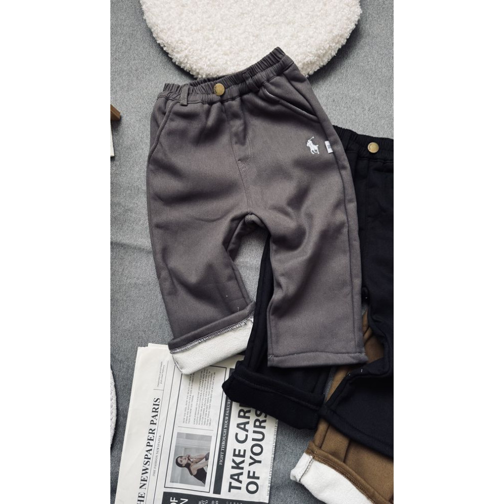 Штани утеплені хлопчику колір сірий 11007