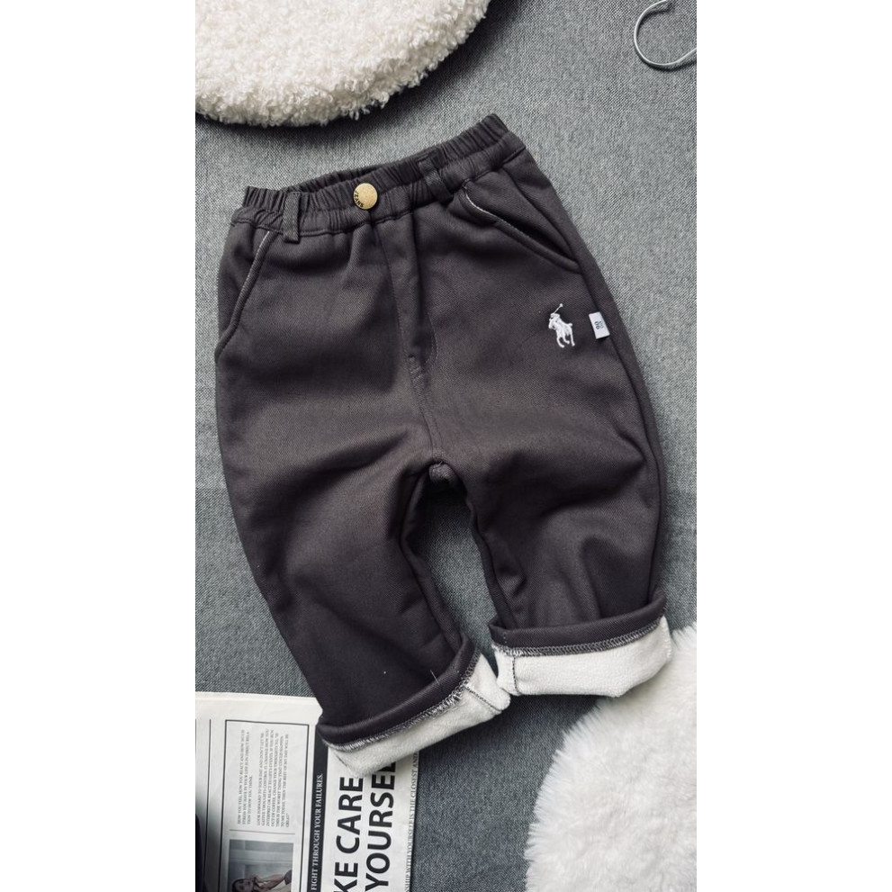 Штани утеплені хлопчику колір сірий 11007