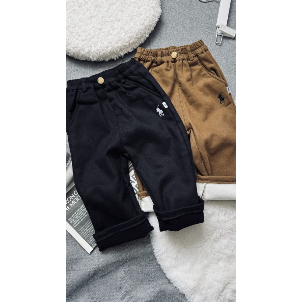 Штани утеплені хлопчику колір чорний 11009