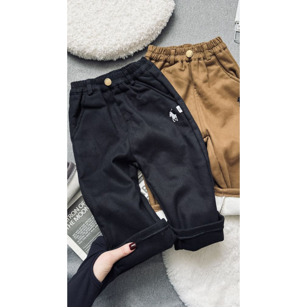 Штани утеплені хлопчику колір чорний 11009