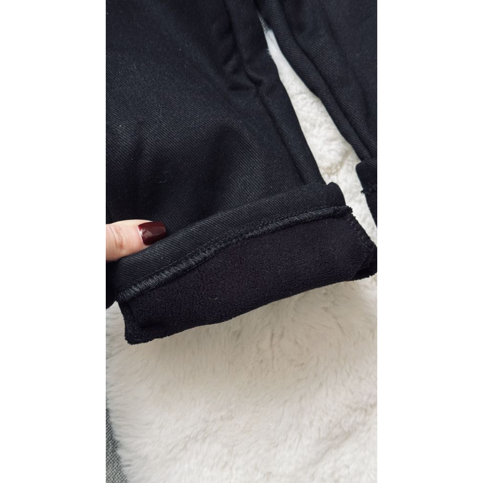 Штани утеплені хлопчику колір чорний 11009