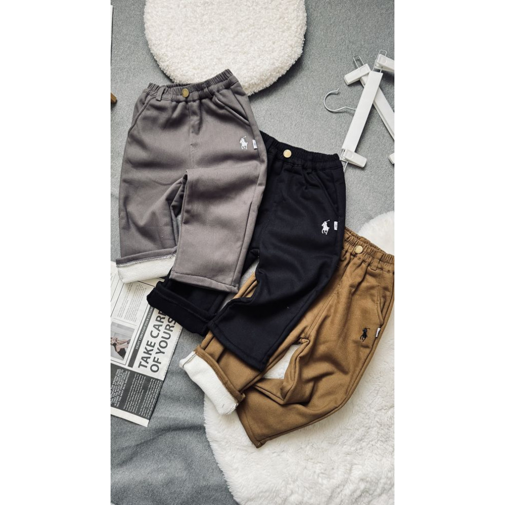 Штани утеплені хлопчику колір чорний 11009