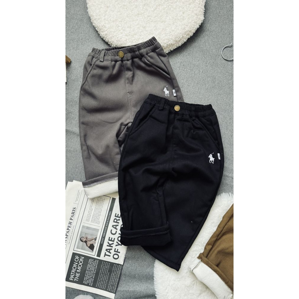 Штани утеплені хлопчику колір чорний 11009