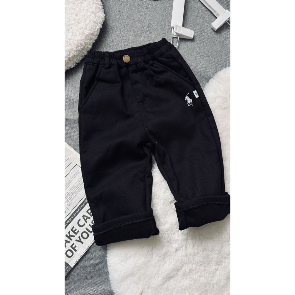 Штани утеплені хлопчику колір чорний 11009