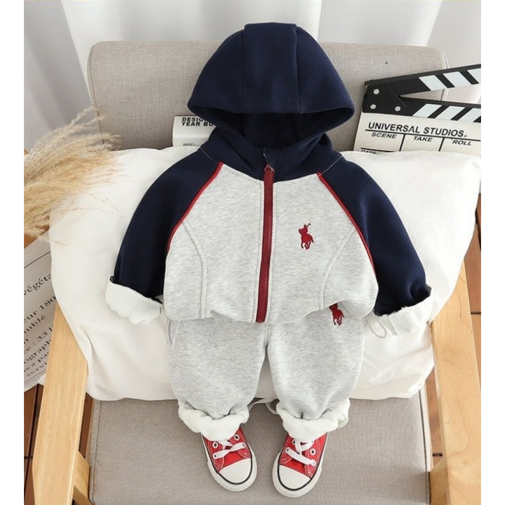 Костюм теплий спортивний хлопчику сірі штани 11011