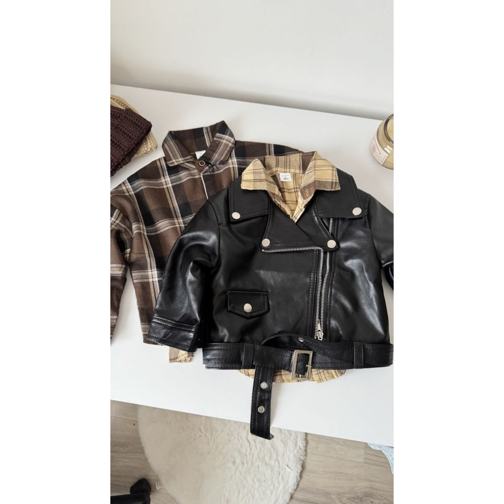 Сорочка хлопчику в клітинку колір жовтий 11013