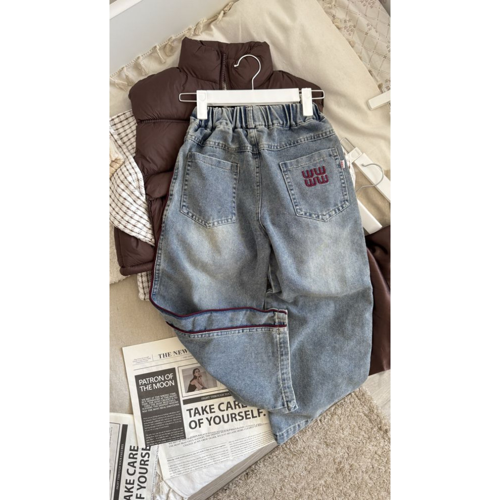 Джинси стильні WiwWiw колір синій 11015