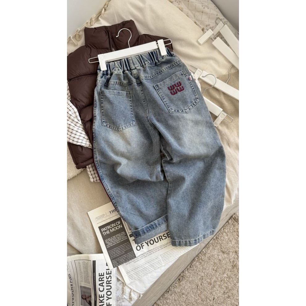 Джинси стильні WiwWiw колір синій 11015