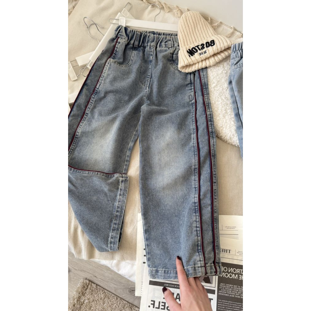 Джинси стильні WiwWiw колір синій 11015