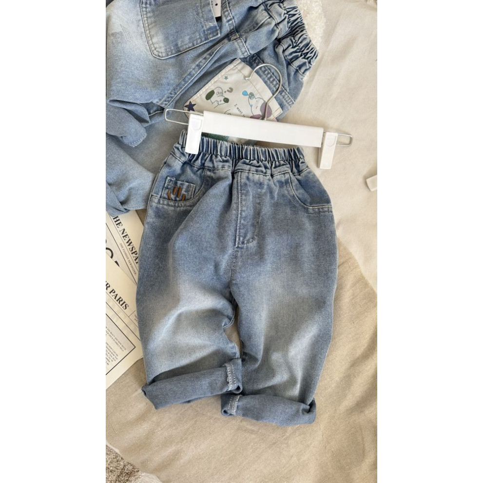 Джинси хлопчику Smile колір синій 11016